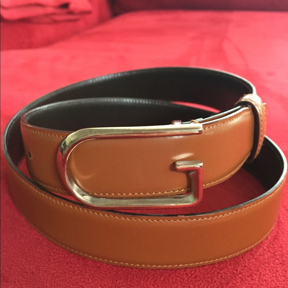 Authentic Vintage Gucci G Buckle Belt